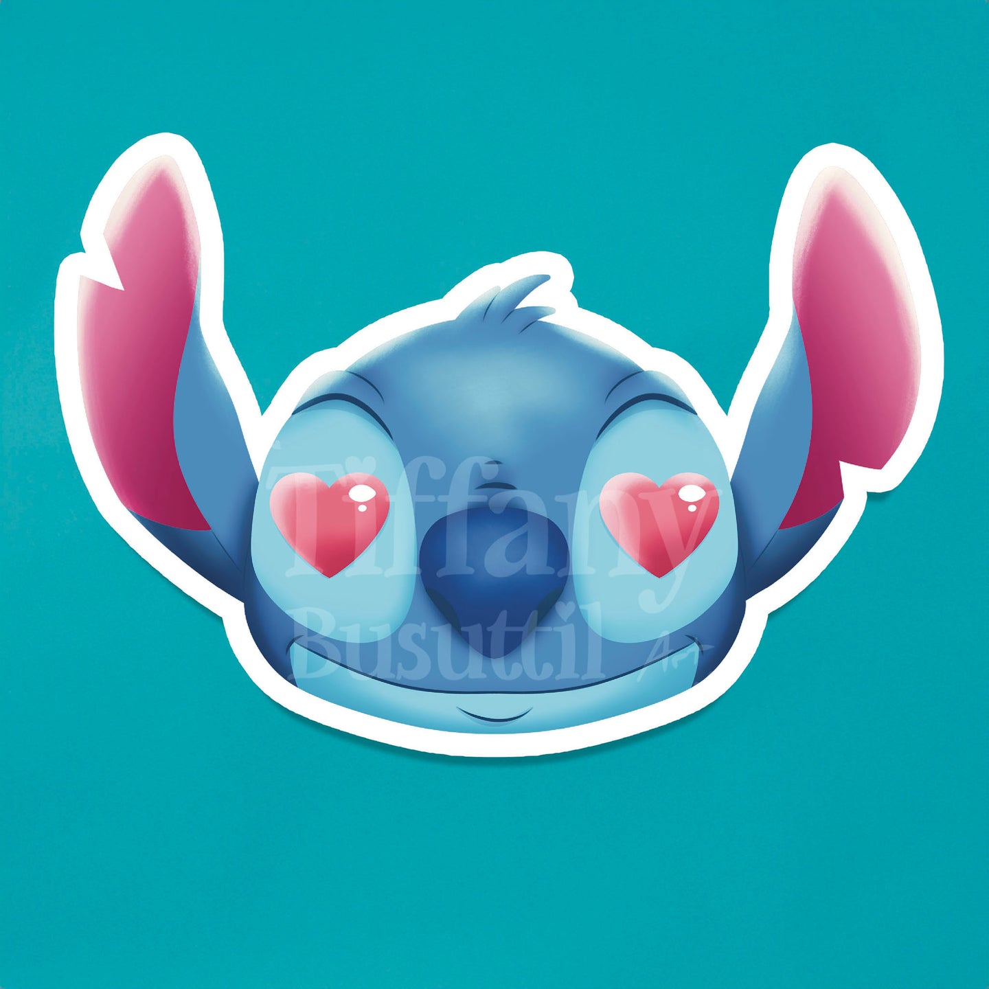 Blue Alien Sticker