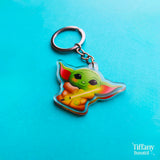 Cute Green Alien Keychain