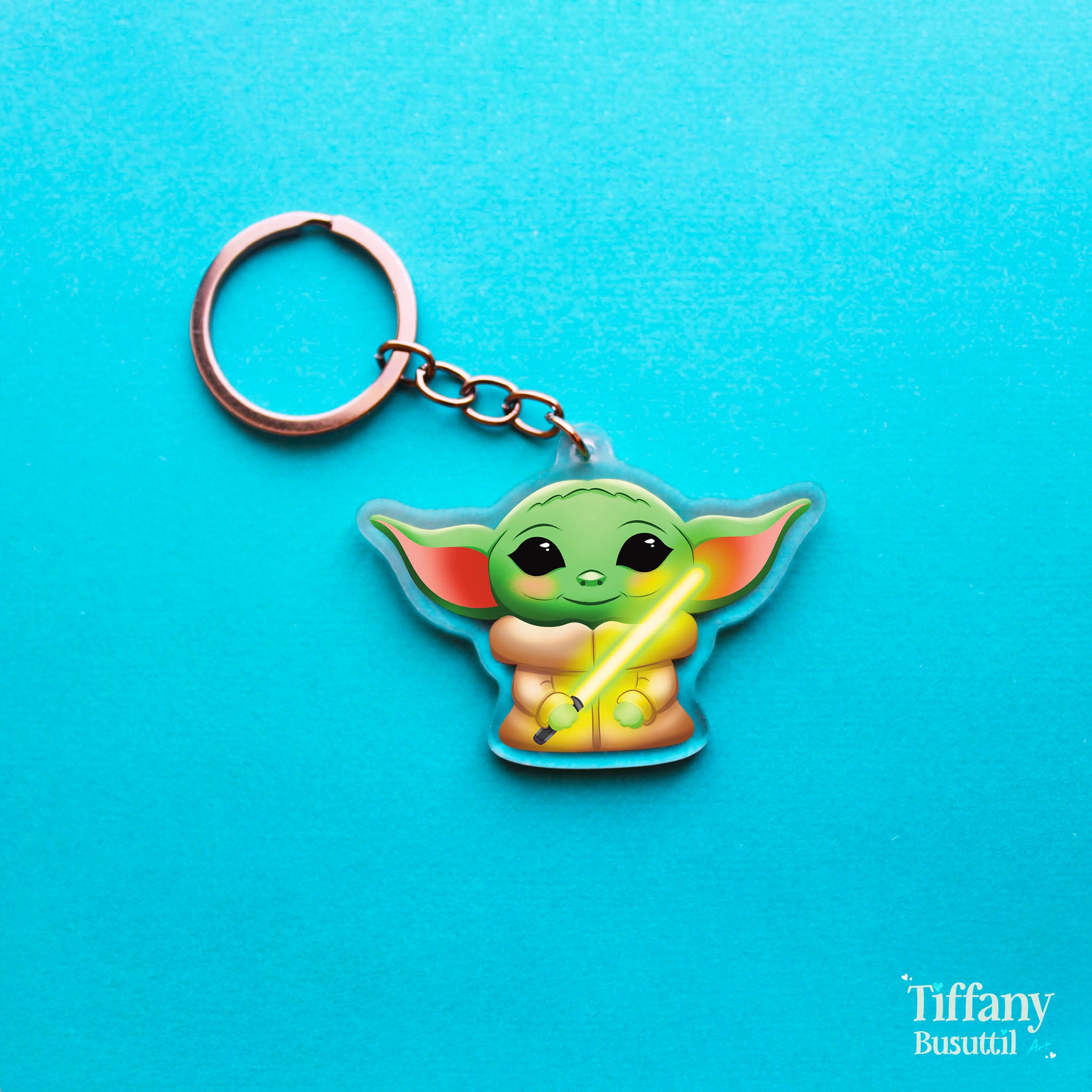 Cute Green Alien Keychain