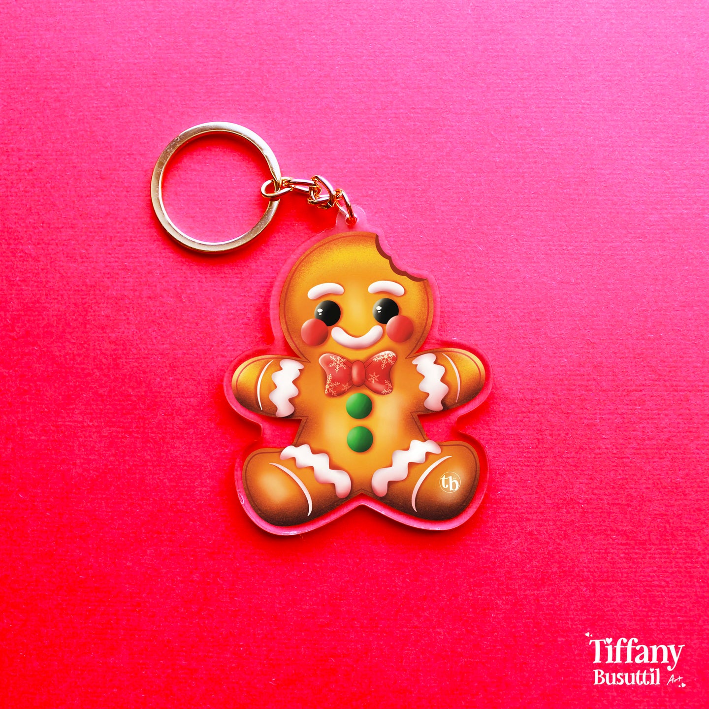 Gingerbread Man Keychain