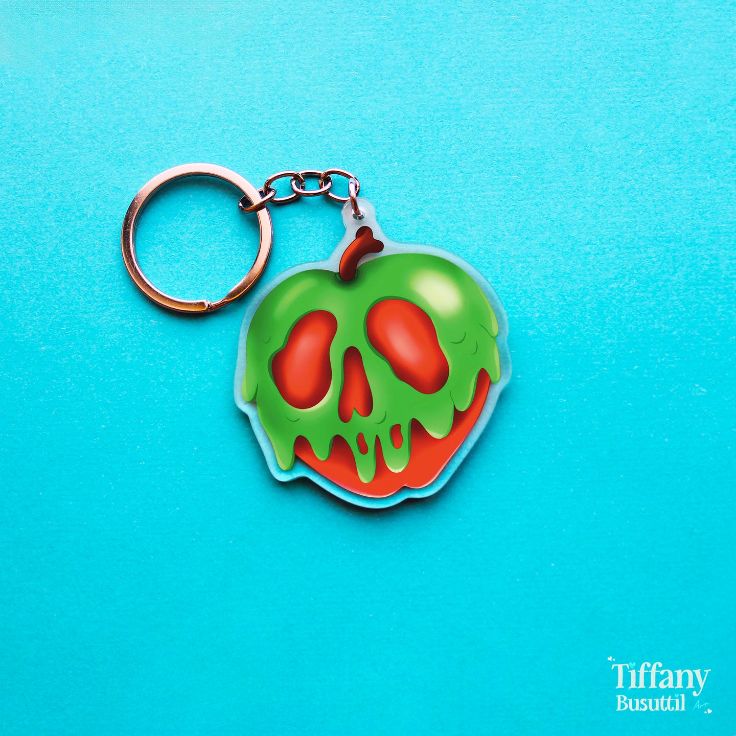 Haunted Apple Keychain