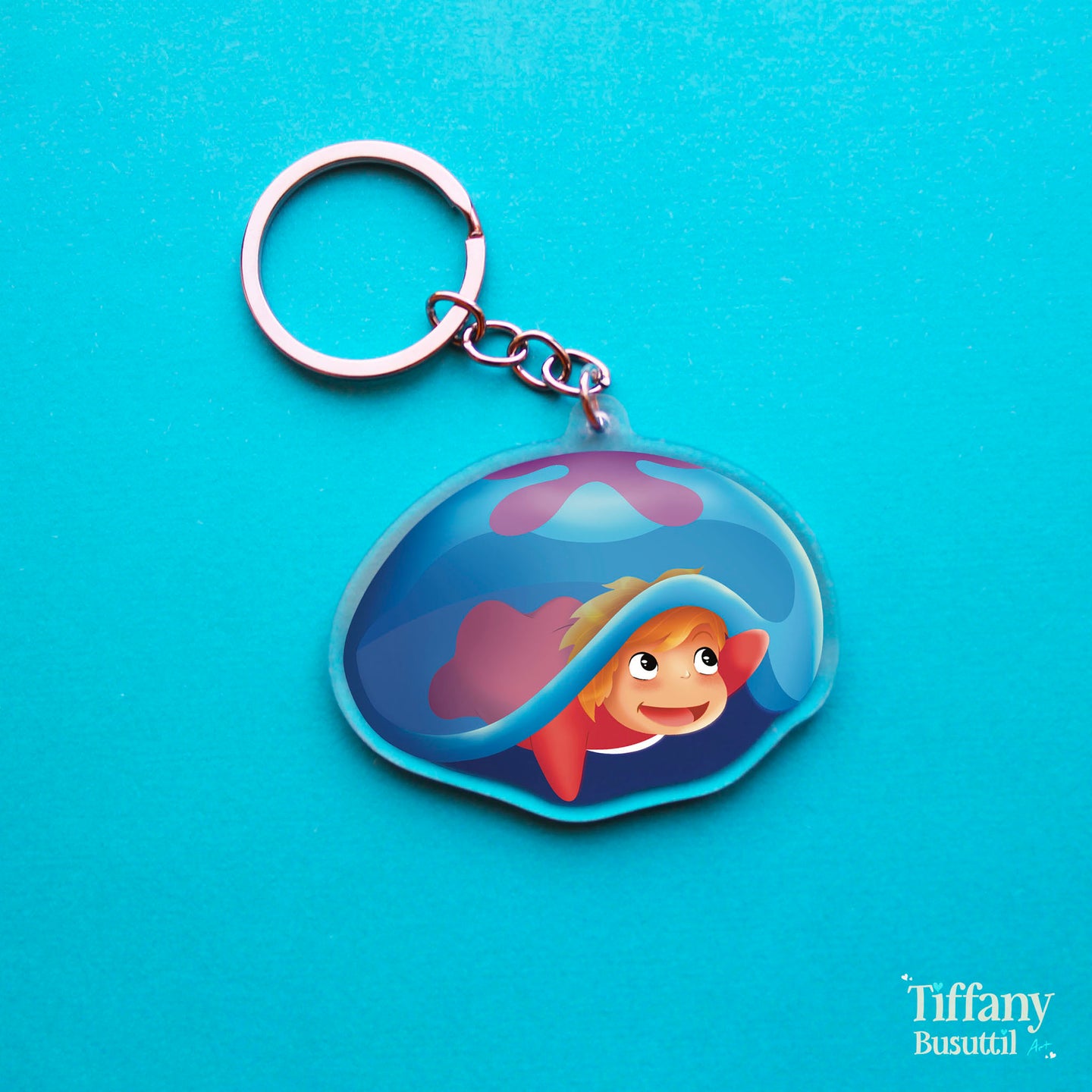 Jellyfish Adventure Keychain