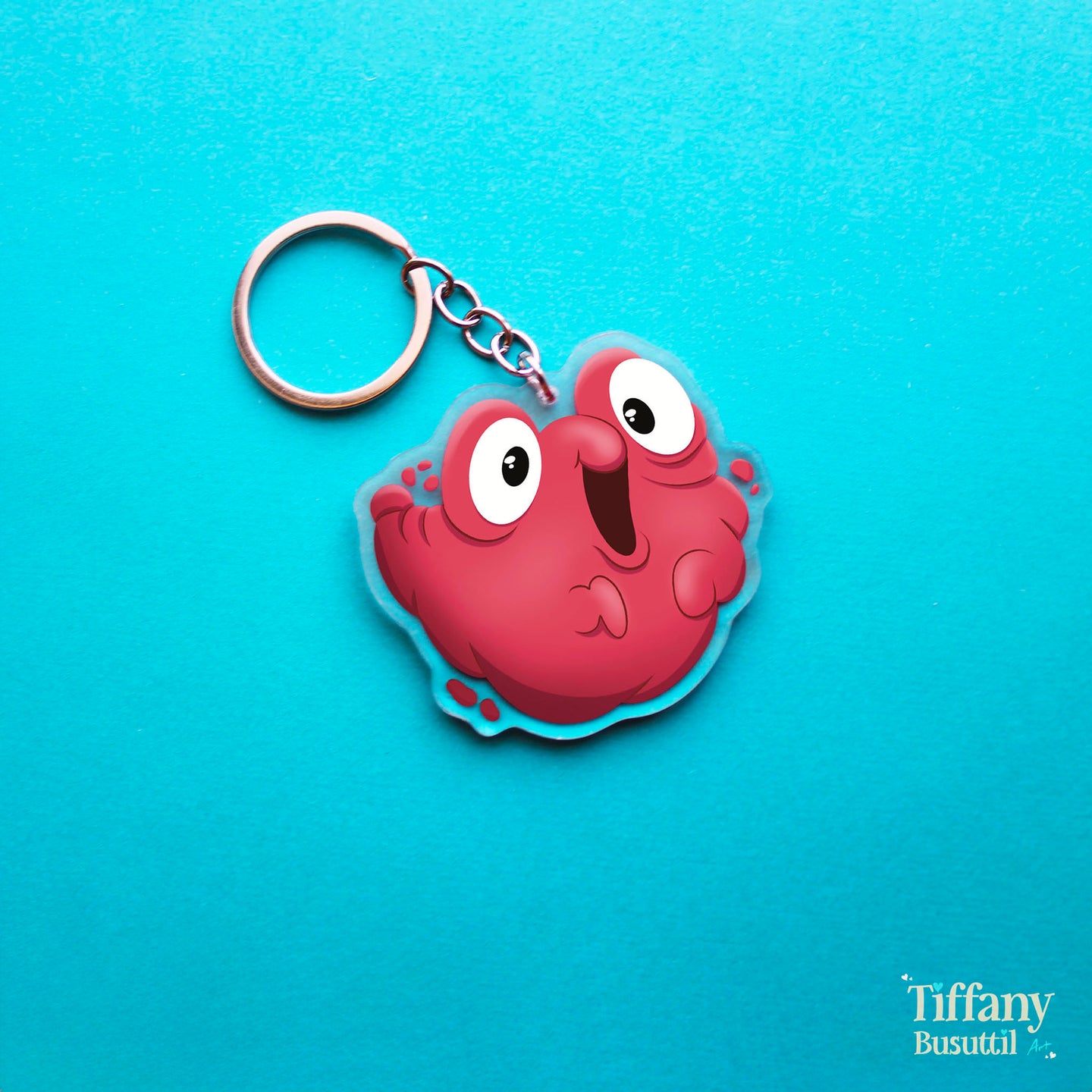 Pink Blob Keychain