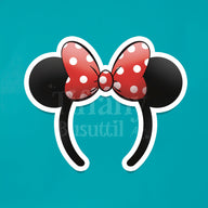 Polka Dot Bow Ears Sticker