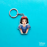 Red Bow Princess Keychain