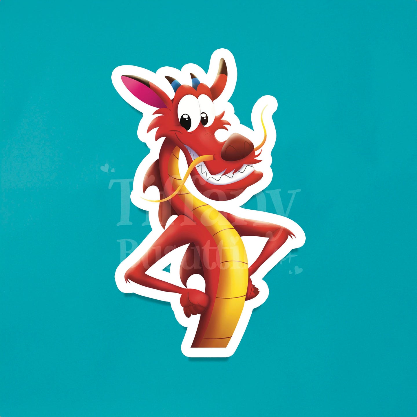 Red Dragon Sticker